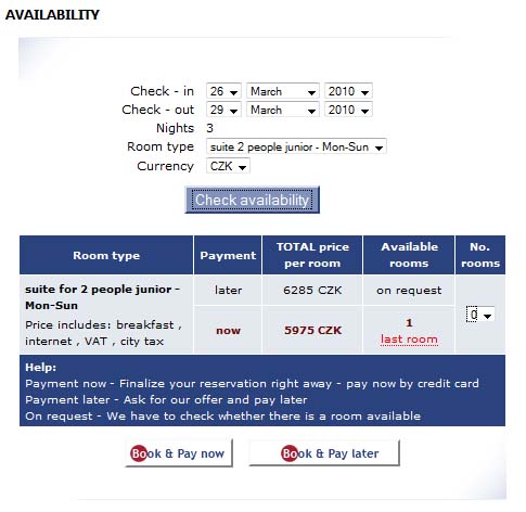 Check availability