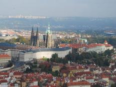 kilátás a Petrin toronyból